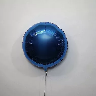 Шар круг 18 металлик Синий